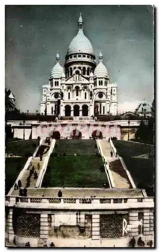 Ansichtskarte AK Paris Le Sacre Coeur et le Square St Pierre Montmartre