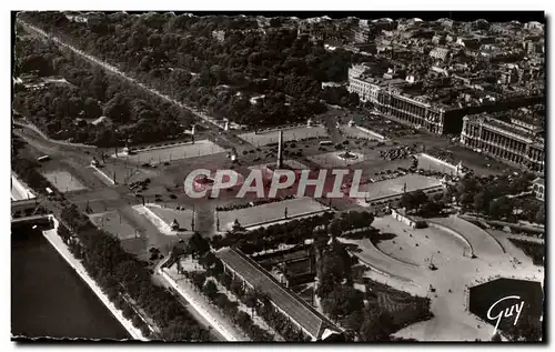 Cartes postales Paris Le Jardin Des Tuileries La Place De La Concorde Et l&#39Avenue Des Champs