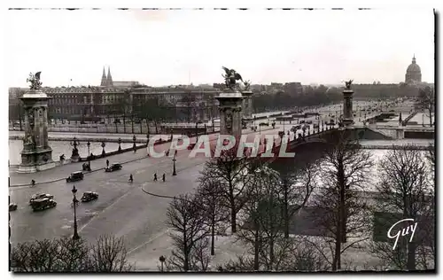 Ansichtskarte AK Paris Et Ses Merveilles Le Pont Alexandre III Et l&#39Esplanade des Invalides