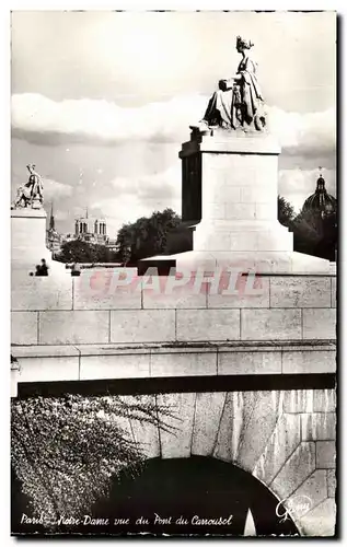 Ansichtskarte AK Paris Notre Dame Vue du Pont du Carrousel