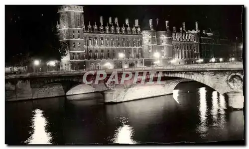 Ansichtskarte AK Paris La Conciergerie Illuminee