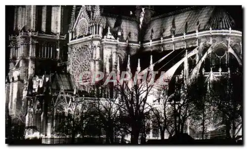 Ansichtskarte AK Paris Et ses Merveilles Vue Prise La nuit de la Rive Gauche sur la cathedrale Notre dame