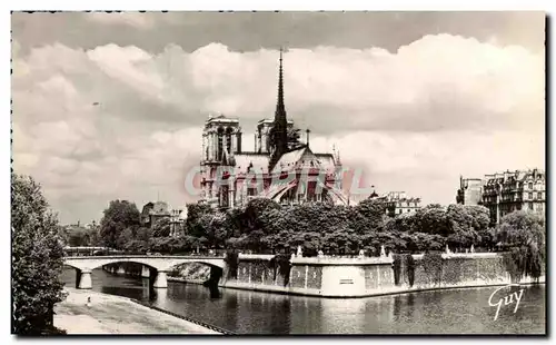 Ansichtskarte AK Paris Et Ses Merveilles Pointe est de i&#39ile de la Cite le pont et le Square l&#39Archeveche l