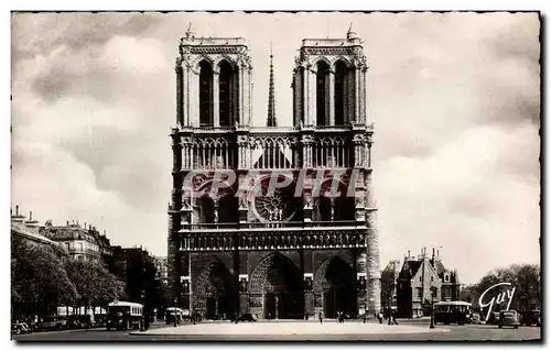 Ansichtskarte AK Paris Facade de la Cathedrale Notre Dame