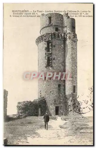 Ansichtskarte AK Montlhery La Tour Ancien Donjon du Chateau