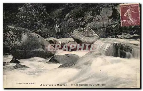 Ansichtskarte AK A travers le Morvan Les Rochers du Coutril Bas