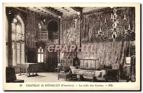 Cartes postales Chateau De Keriolet la Salle des Gardes