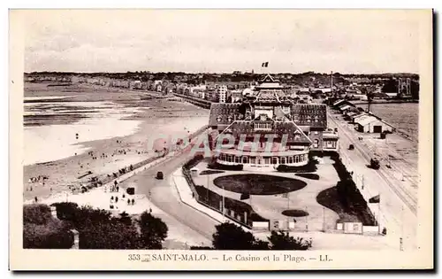 Cartes postales Saint Malo le Casino et la Plage