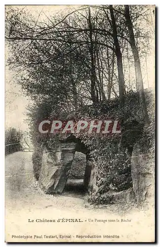 Cartes postales Le Chateau D&#39Epinal Un Passage Sous La Roche