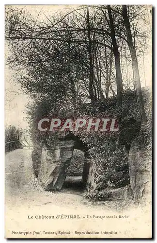 Cartes postales Le Chateau D'Epinal Un Passage Sous La Roche