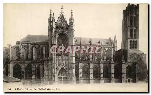 Cartes postales Limoges La Cathedrale