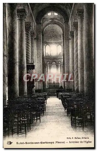 Cartes postales Saint Savin Sur Gartempe Interieur De l&#39Eglise