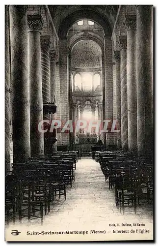 Cartes postales Saint Savin Sur Gartempe Interieur De l'Eglise