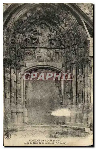 Cartes postales St Benoit Sur Loire Porte Du Nord De La Basilique