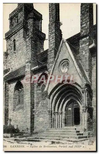 Ansichtskarte AK Lannion Eglise De Brelevenez Portail