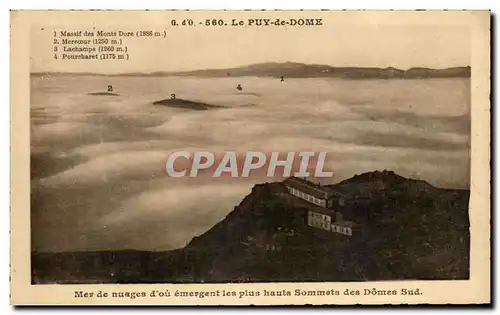 Cartes postales Le Puy De Dome Mer De Nuages