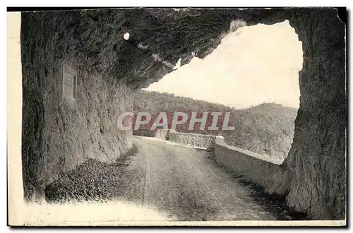 Cartes postales Route sous tunnel Col