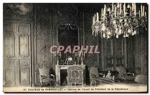 Ansichtskarte AK Chateau De Rambouillet Cabinet De Travail Du President De La Republique