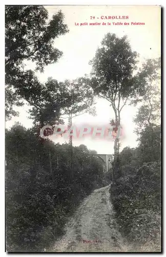 Ansichtskarte AK Carolles Le petit sentier de la Vallee des Peintres