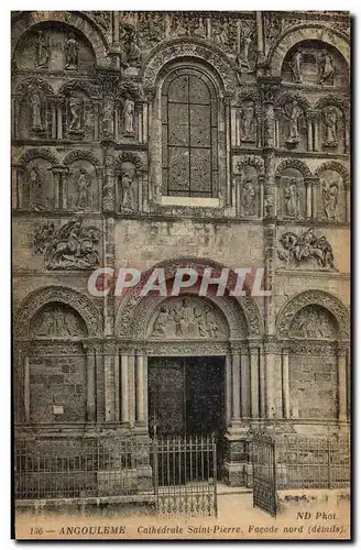 Ansichtskarte AK Angouleme Cathedrale Saint Pierre Facade nord