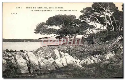 Cartes postales Iles De Lerins Pres Cannes Ille Saint Honorat La Pointe De l&#39Ile