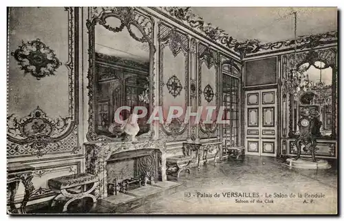 Cartes postales Palais De Versailles Le Salon De La Pendule