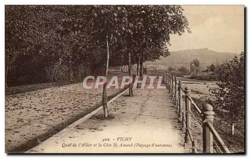 Cartes postales Vichy Quai De l&#39Allier Et La Cote St Amand