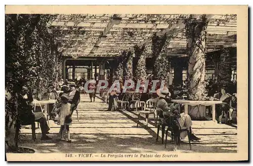 Cartes postales Vichy La Pergola Vers Le Palais Des Sources