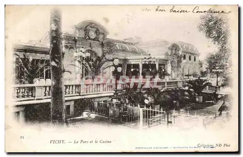 Cartes postales Vichy Le Parc Et Le Casino