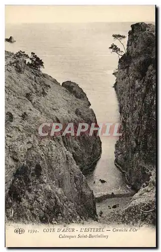 Cartes postales Cote D&#39Azur L&#39Esterel Cornicbe d&#39Or Calenques Saint Bartbelemy