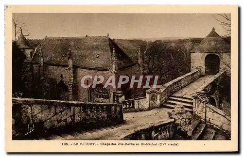 Cartes postales Le Faouet Chapelle St Michel et Vallee de L'Ellee