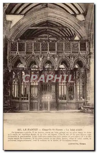 Cartes postales Le Faouet Chapelle St Fiacre Le Jube