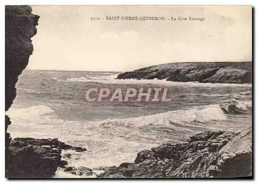 Ansichtskarte AK Saint Pierre Quiberon La Cote Sauvage