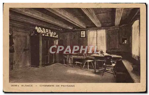 Cartes postales Alsace Chambre De Paysans