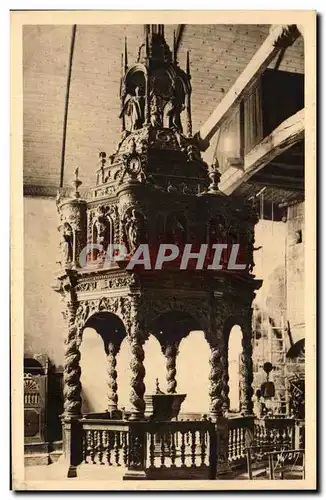 Cartes postales Guimiliau Interieur de I&#39Eglise Le Baptistere