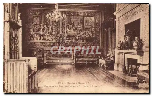 Cartes postales Chateau Henri IV Pau Chambre du souvenir dite Henri d'Albert