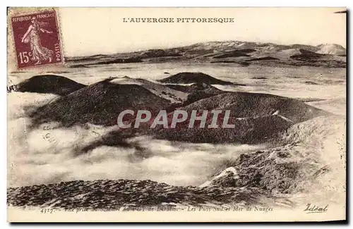 Cartes postales Vue Prise de Doste Les Puys Saint Mer de Nuages