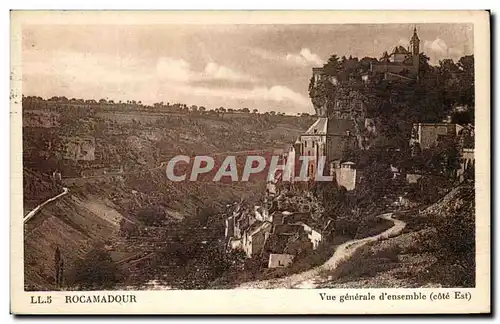Cartes postales Rocamadour Vue Generale d'ensemble