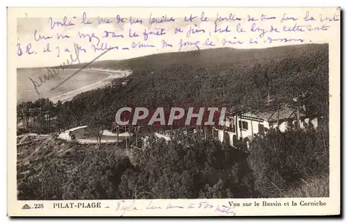 Cartes postales Pilat Plage Vue sur le bassin et la Corinche