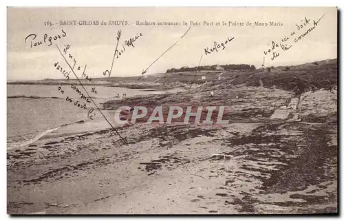 Ansichtskarte AK Saint Gildas de Rhuys Rochers Entourant le Petit Port et la Pointe de Mena maria