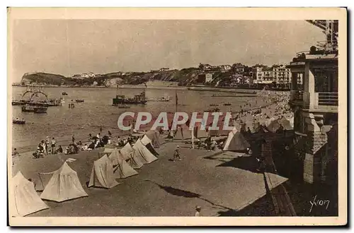 Cartes postales Cotre basque St jean de Luz La Plage et la Sainte Barbe