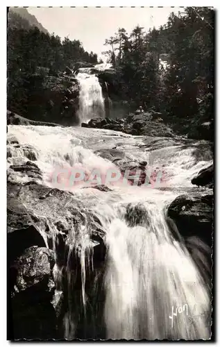 Ansichtskarte AK Environs de Cauterets Le pont D&#39Espagne La Cascade