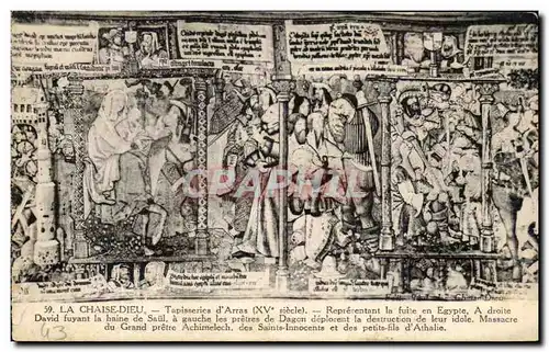 La Chaise Dieu Tapisseries d'Arras Representant la Fuite en Egypte