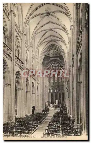 Cartes postales Coutances La Nef de la cathedrale