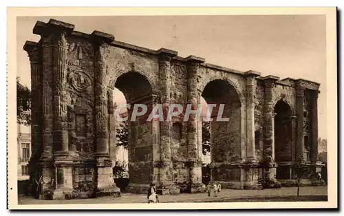 Ansichtskarte AK Reims La Porte Mars (epoque gallo romaine)