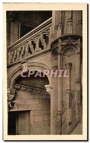 Cartes postales Chateau de Chaumont sur Loire Interieur de I&#39Escalier
