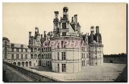 Cartes postales Chateau de Chambord Vue prise a l&#39ouest