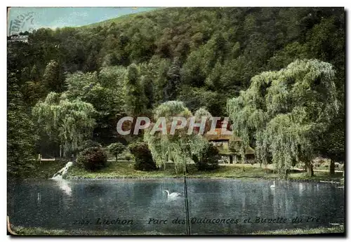 Cartes postales Luchon Parc des Quinconces et Buvelle du Pre