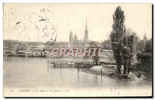 Cartes postales Rouen La Seine et les Quais