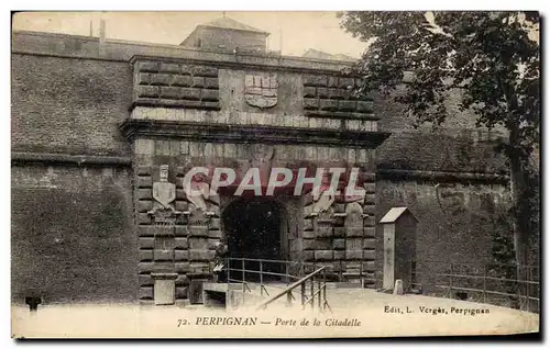 Cartes postales Perpignan Porte de la Citadelle